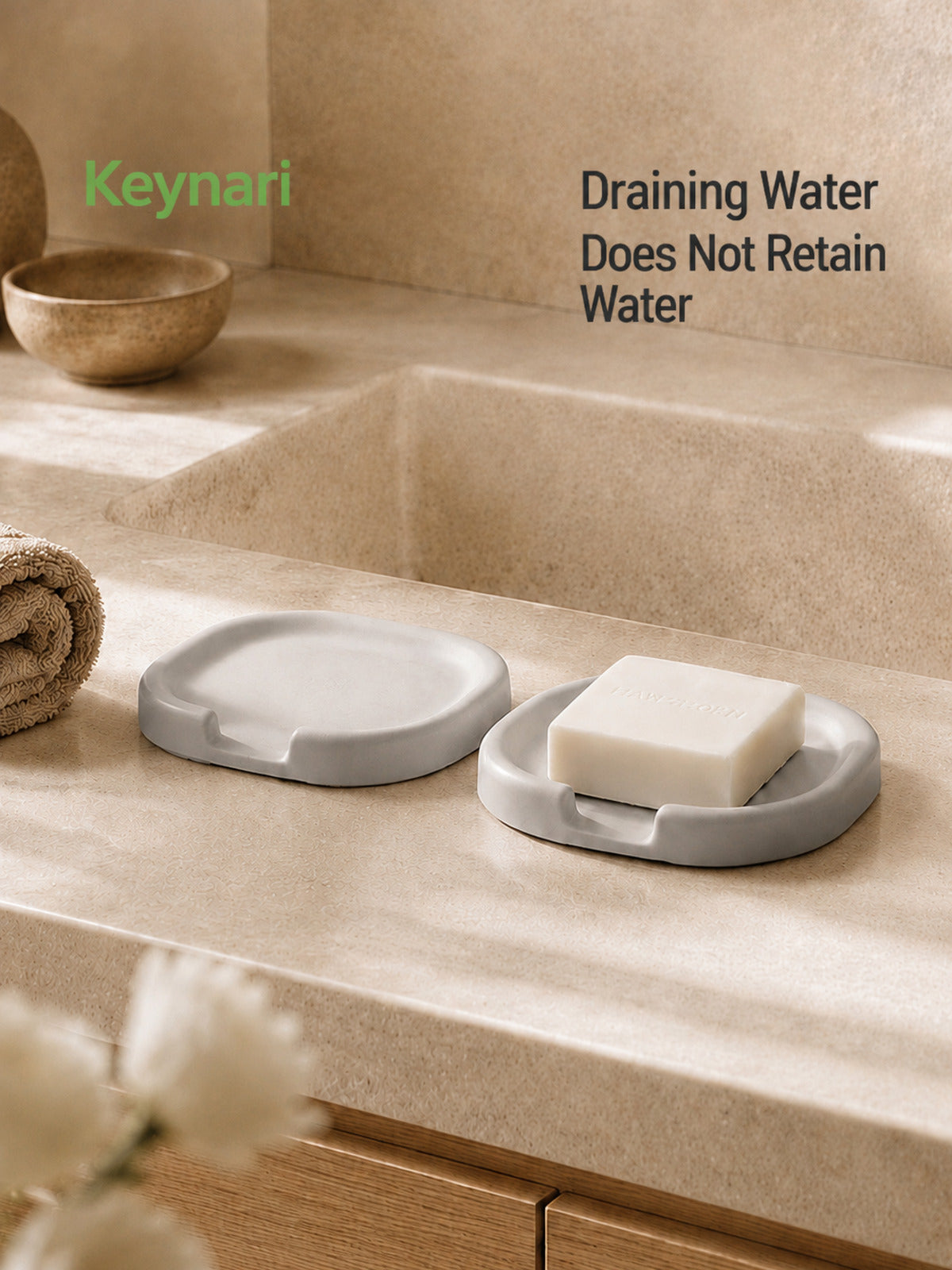 Self-Draining Soap Dish