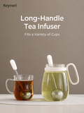 304 Stainless Steel Long-Handle Rotating Tea Infuser