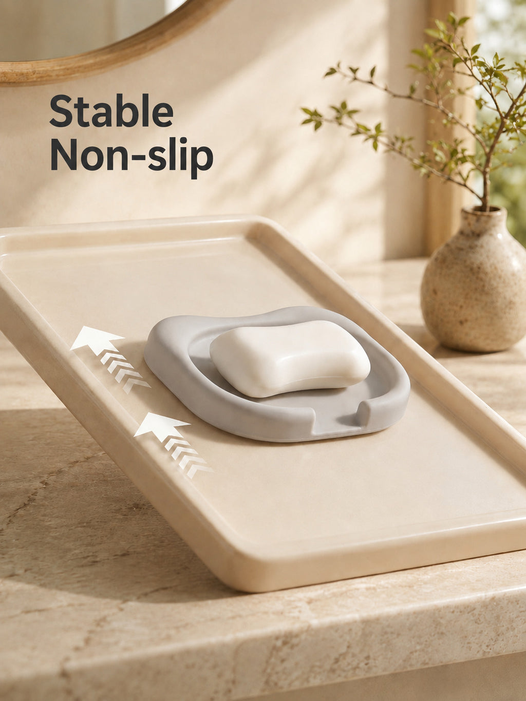 Self-Draining Soap Dish