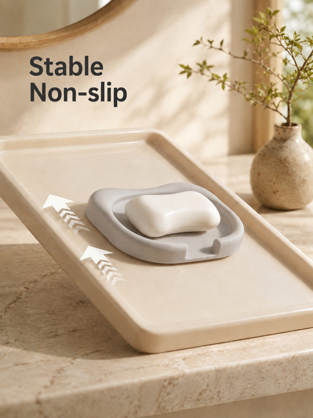 Self-Draining Soap Dish