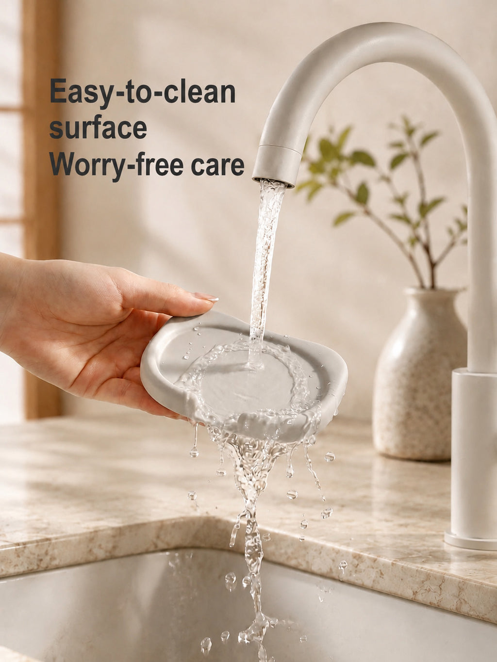 Self-Draining Soap Dish