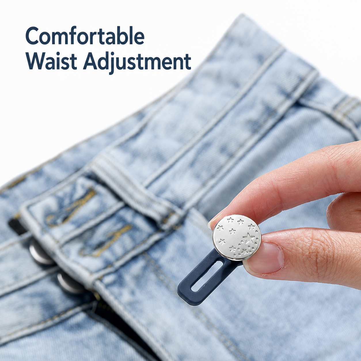 Adjustable Waist Extender Buttons – Instant Extra Room