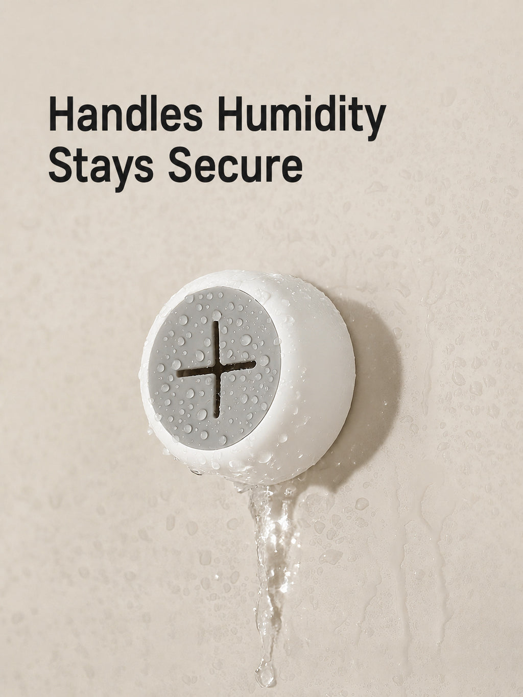 No-Drill Push-In Towel Hook
