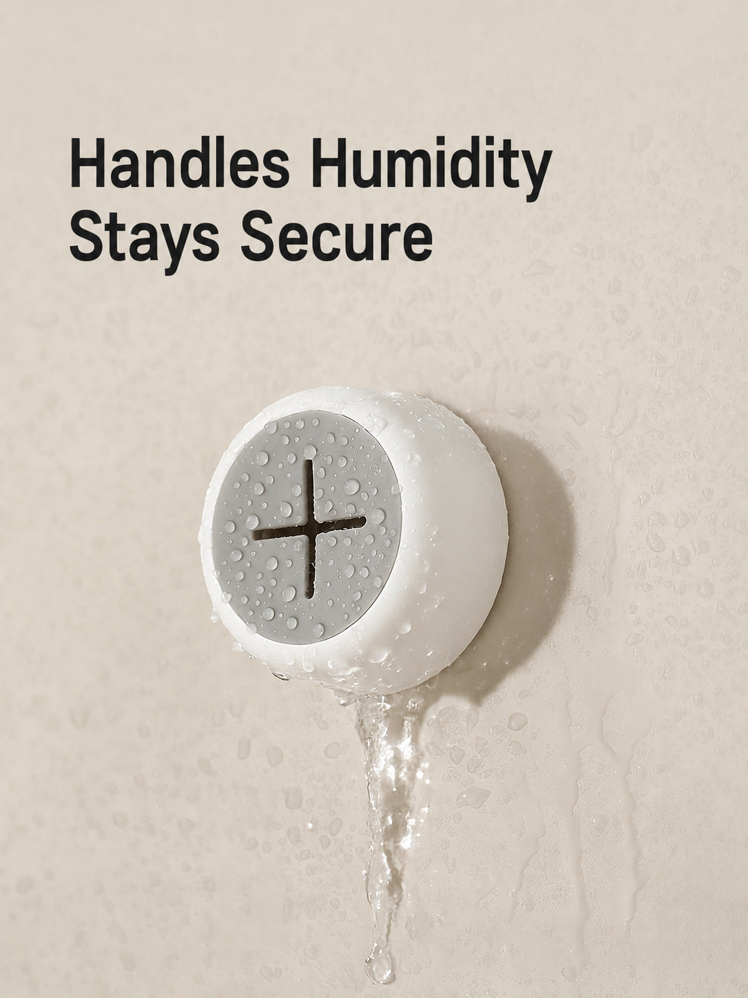 No-Drill Push-In Towel Hook