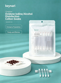 Portable Double-Ended Iodine Alcohol Disinfecting Swab Sticks