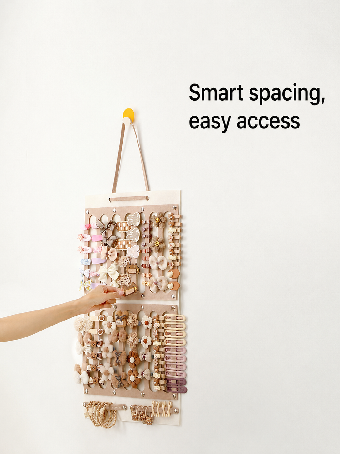 Wall-Mounted Hair Accessory Organizer main image 3