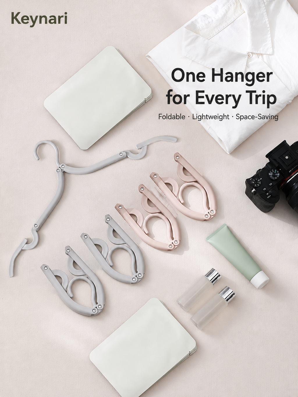 Keynari foldable travel hangers