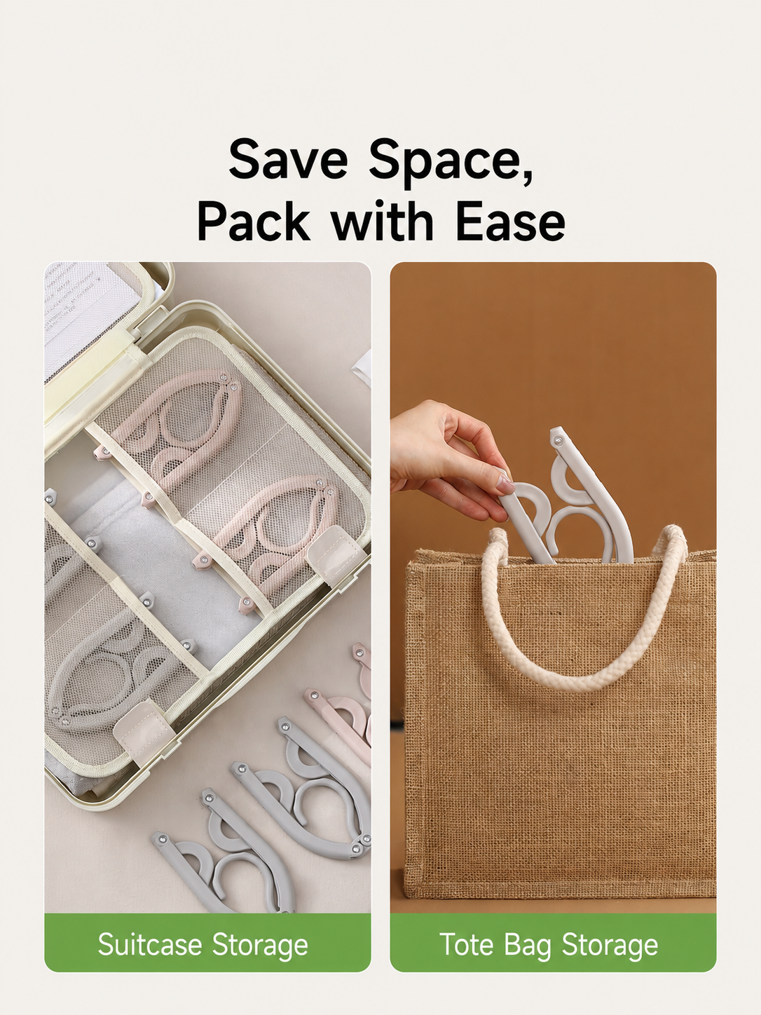 Compact hanger travel storage