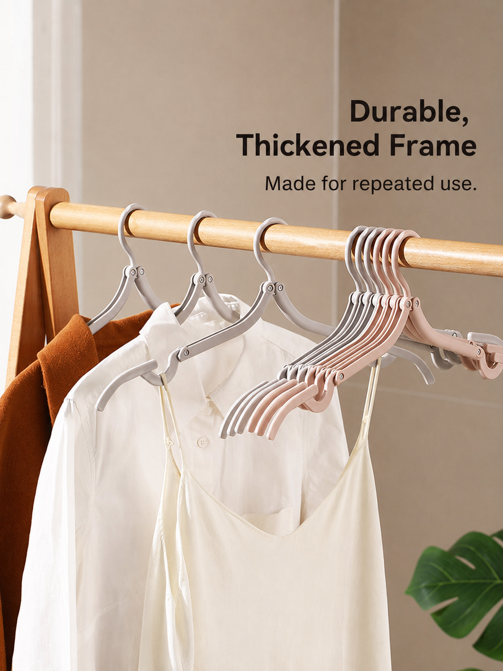 Durable foldable hangers