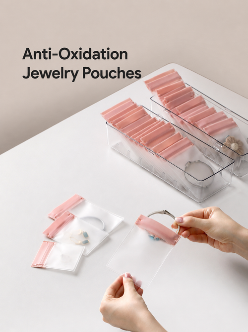 Anti-Oxidation Jewelry Storage Pouches – 5-Piece Set