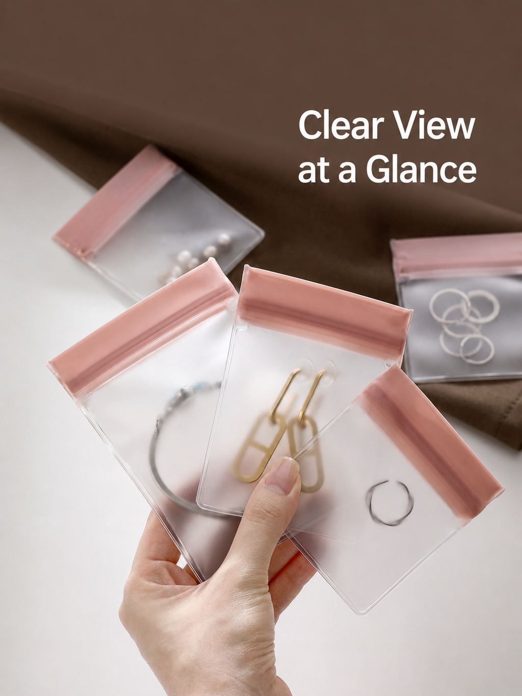 Anti-Oxidation Jewelry Storage Pouches – 5-Piece Set