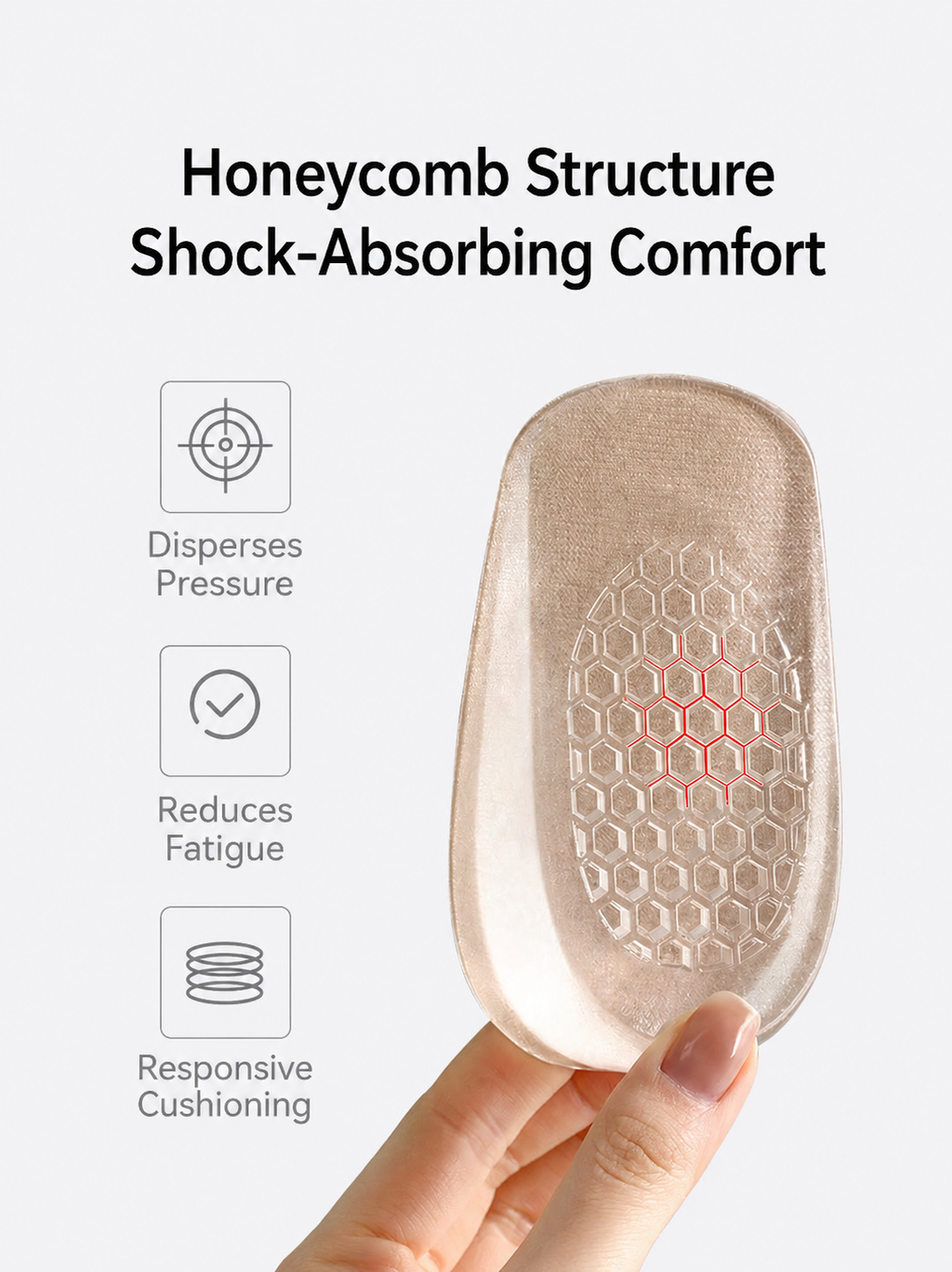 Height-Boosting Gel Shoe Insoles – 1.5/2.5/3.5 cm