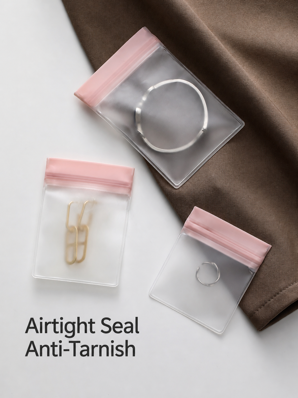 Anti-Oxidation Jewelry Storage Pouches – 5-Piece Set